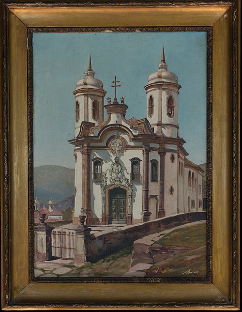 Igreja de São Francisco de Assis, MG, 1920, Hans Nöbauer