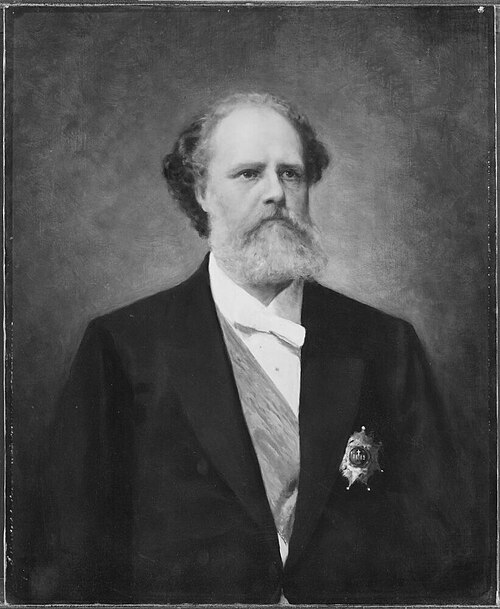 Johan Gustaf Nils Samuel Åkerhielm, 1833-1900, friherre, statsminister, gift med grevinnan Ebba Auro, , Emma Ekwall