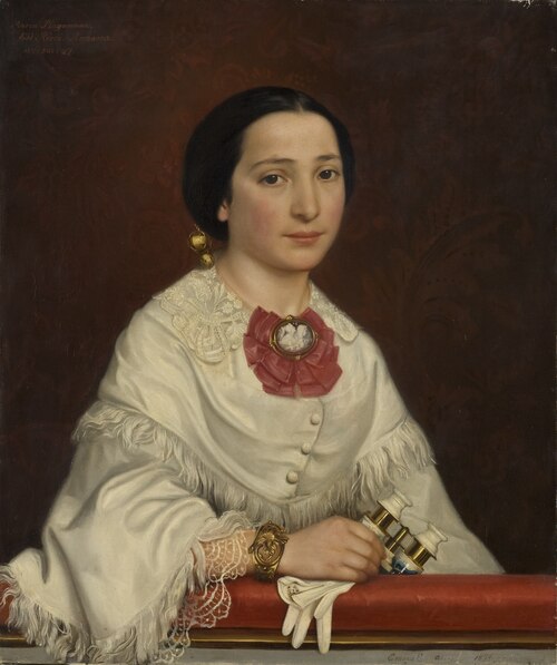 Maria Ricci, g.m. konstnären Carl Gustaf Plagemann, 1850, Emma Ekwall