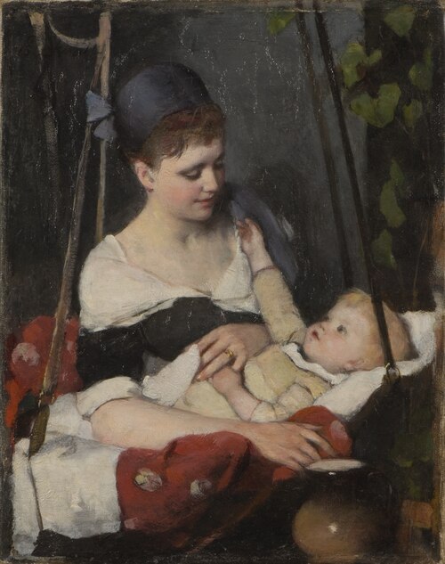 Young mother rocking her baby, , Emma Ekwall