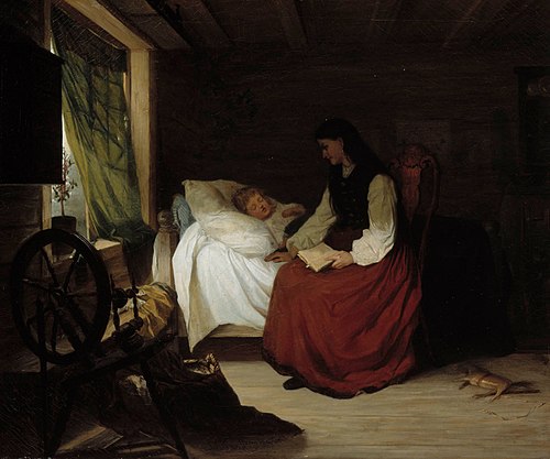 Mother with Her Sleeping Child, 1862, Alexandra Frosterus-Såltin