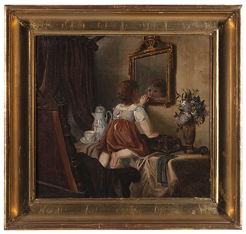 Child With Mirror, 1800, Alexandra Frosterus-Såltin