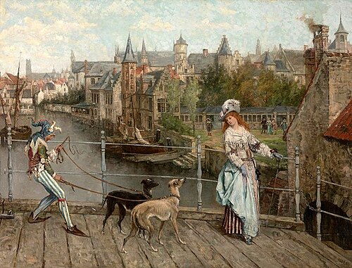 Carnival in Bruges, 1850, Victor Lagye