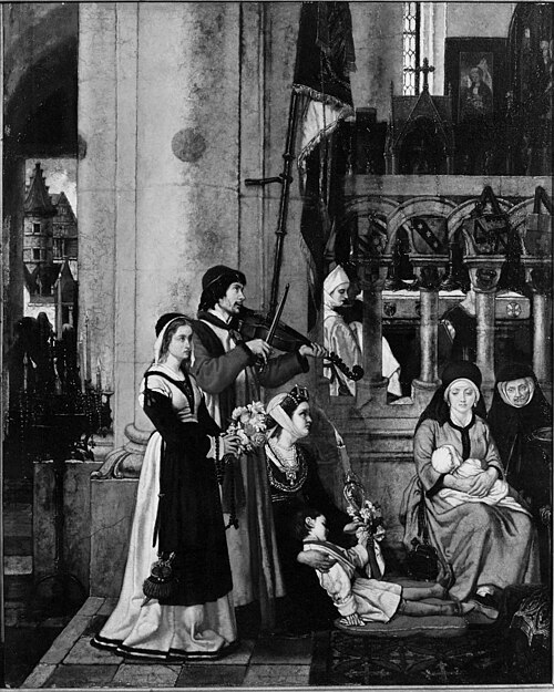 Prayers for a Sick Child, 1864, Victor Lagye