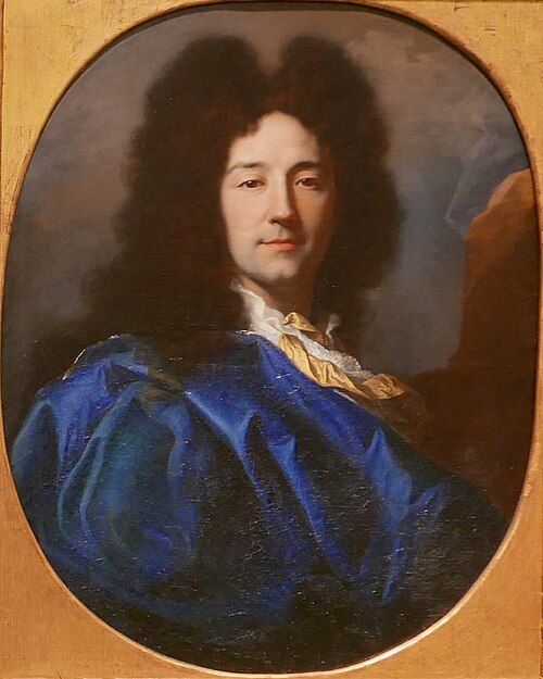 Autoportrait au manteau bleu, , Hyacinthe Rigaud