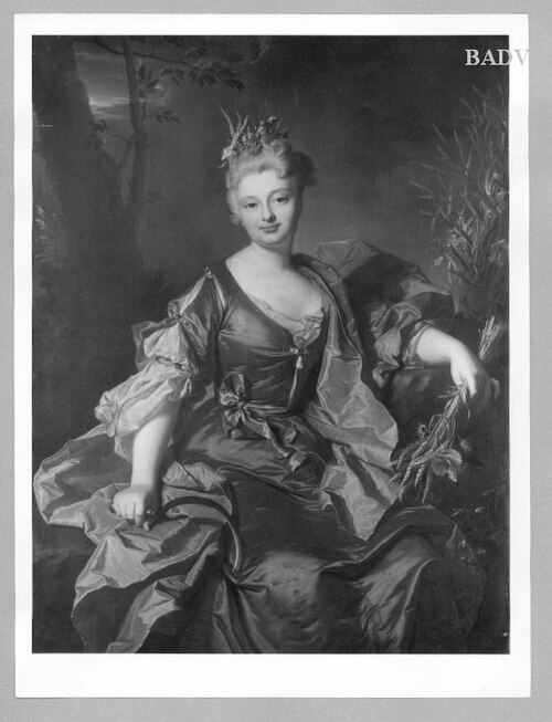 Portrait of Mlle. Lebrait, 1684, Hyacinthe Rigaud