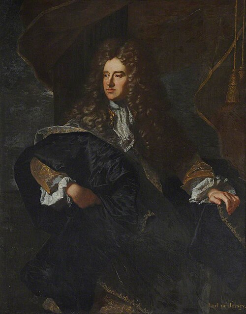 Edward Villiers (1655–1711), Earl of Jersey, Knight Marshal of the Royal Household and Diplomat, , Hyacinthe Rigaud