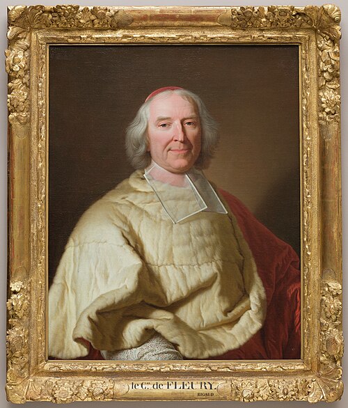 Cardinal Andre Hercule de Fleury  1653-1743, 1728, Hyacinthe Rigaud