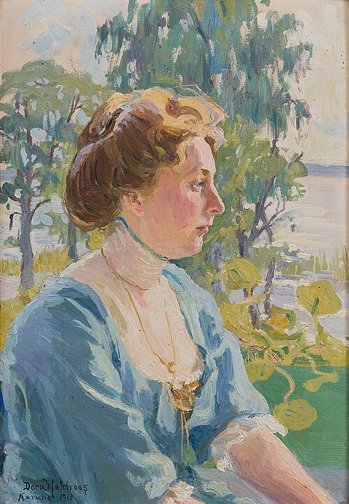 Portrait of a Lady, 1913, Dora Wahlroos