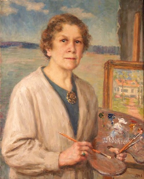 Autoportrait, 1943, Dora Wahlroos