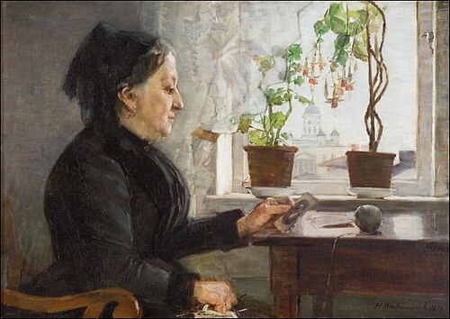 By the window, 1888, Helena Westermarck