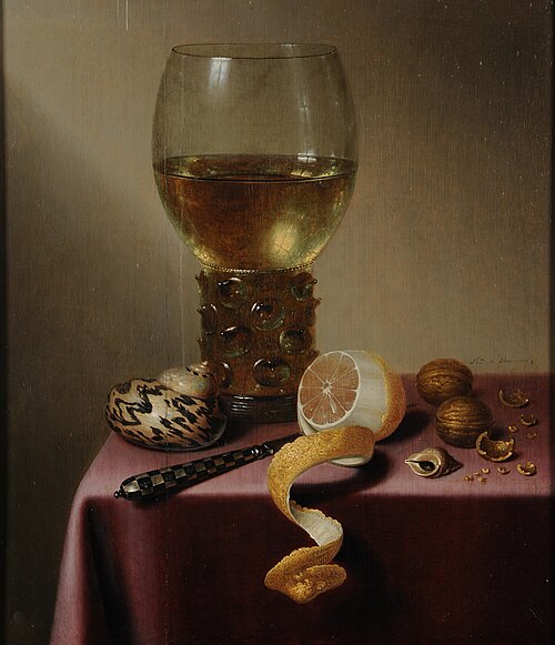 Nature morte au citron, 1650, Maerten Boelema de Stomme
