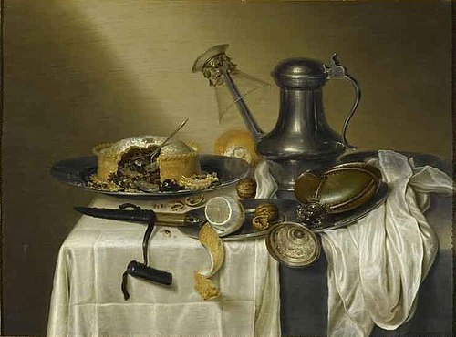 Still Life with meat pie, 1644, Maerten Boelema de Stomme