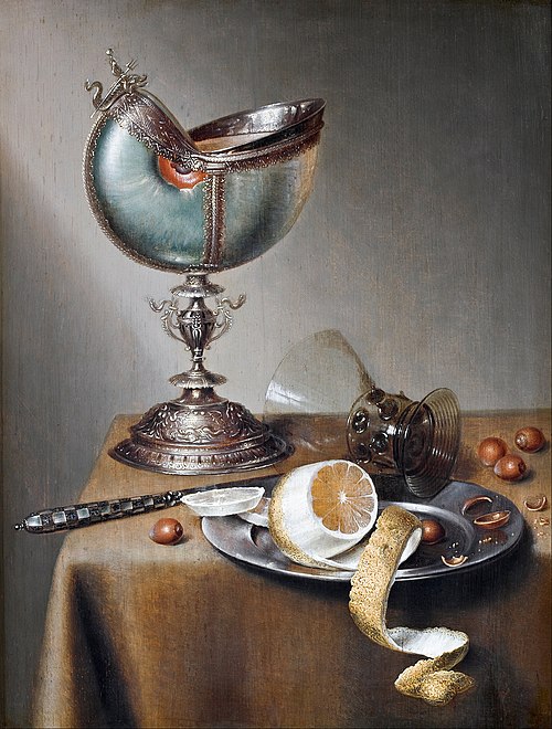 Still-Life with Nautilus Cup, 1650, Maerten Boelema de Stomme