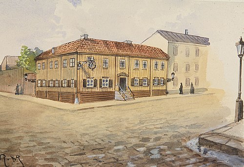 Källaren Hamburg vid Götgatan, kv. Vägaren, 1889, Henry Reuterdahl
