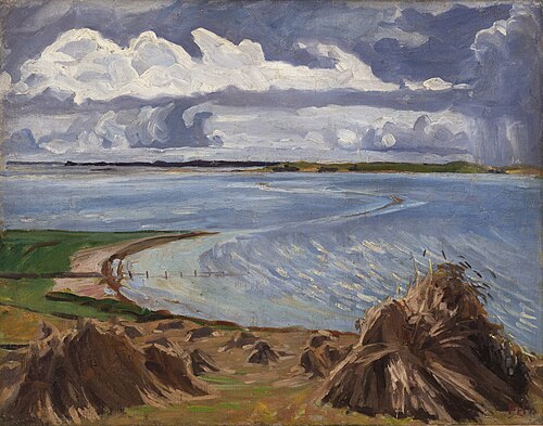 Rainy weather. Katterød Rev., 1901, Peter Hansen