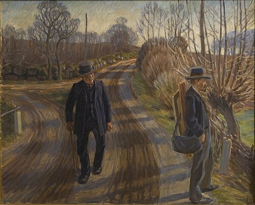 Bonden og maleren, 1911, Peter Hansen