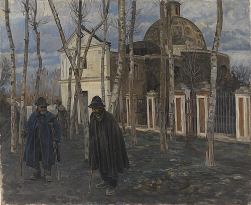 Beggars outside S. Giuliano, near Pompeii. 1904-05, 1904, Peter Hansen