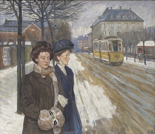 Two friends, 1910, Peter Hansen