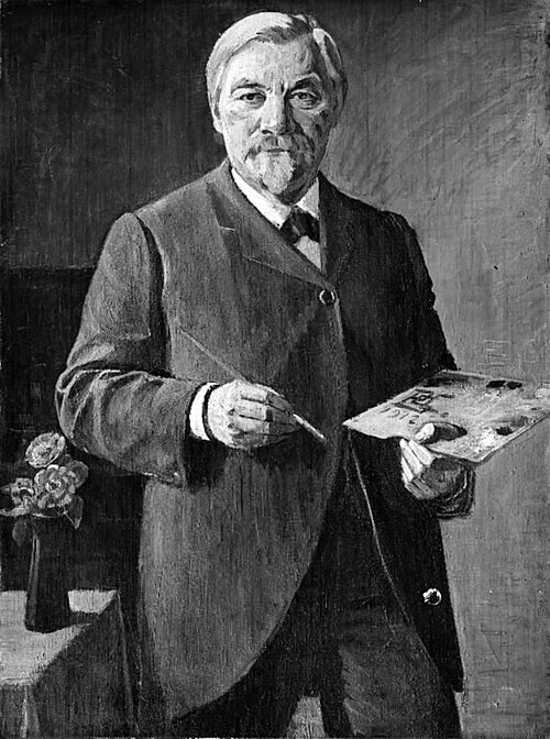 Selvportræt, 1912, Poul Simon Christiansen