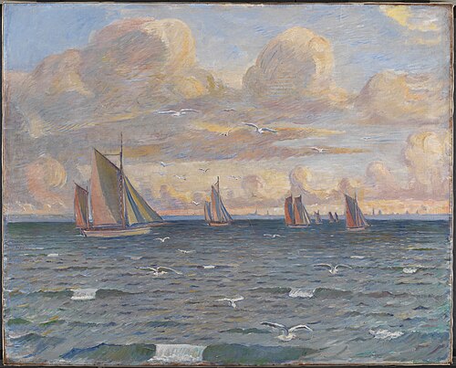 Ships in the Sound, 1913, Poul Simon Christiansen