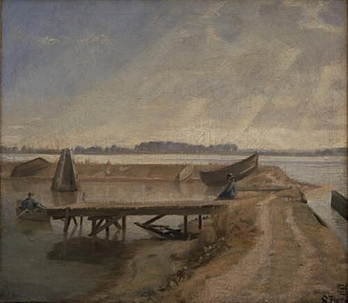 Septemberdag ved Kalvebodstrand, 1887, Poul Simon Christiansen