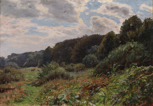 Clouds drifting over a landscape, 1906, Godfred Christensen