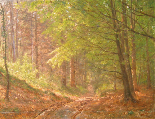 Springtime in a forest., 1916, Godfred Christensen