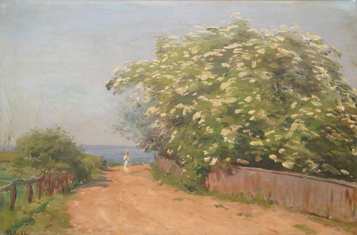 Landscape at Hornbæk, Denmark., 1912, Godfred Christensen