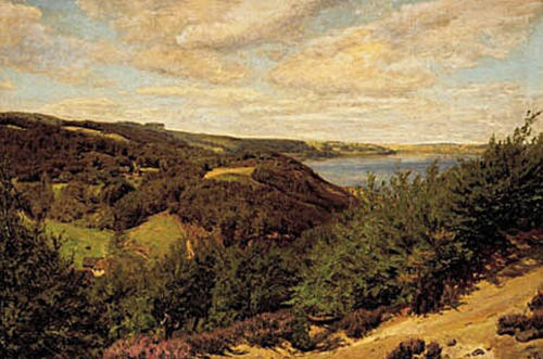 Ibæksdalen at Munkebjerg, Denmark., 1895, Godfred Christensen