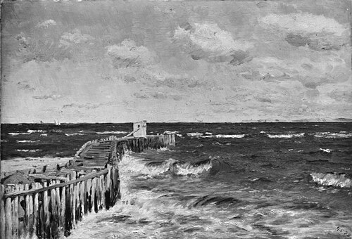 Fra Gilleleje Havn, 1888, Godfred Christensen