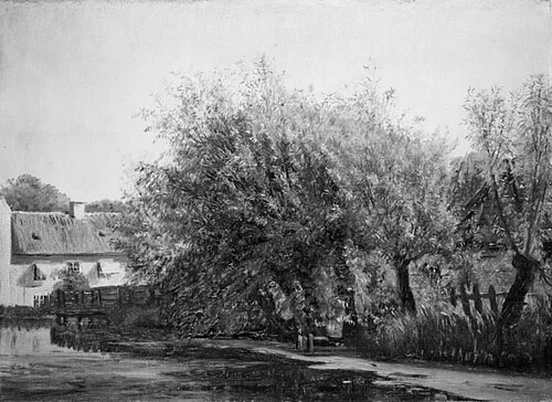 Parti fra knivfabrikken ved Råvaddam, 1866, Godfred Christensen