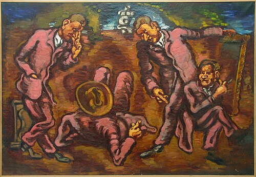 De Fire (Hommage aux peintres artistes), 1920, Vilhelm Lundstrøm
