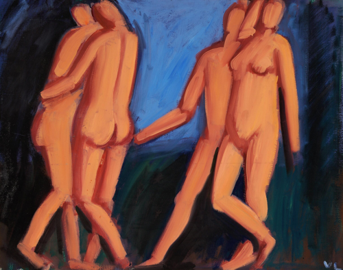 Composition with figures., 1923, Vilhelm Lundstrøm