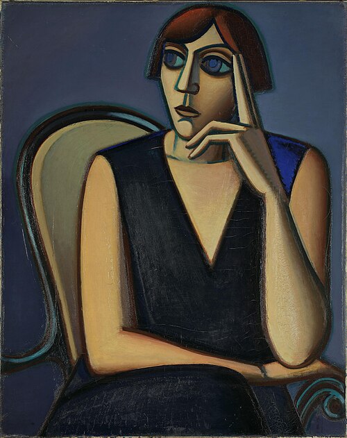 Portrait of Tusnelda Sanders, 1928, Vilhelm Lundstrøm