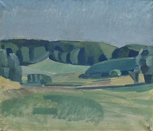 Landscape near Bistrup, 1918, Harald Giersing