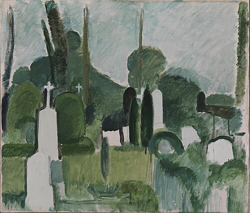 The Churchyard in Svanninge, 1920, Harald Giersing