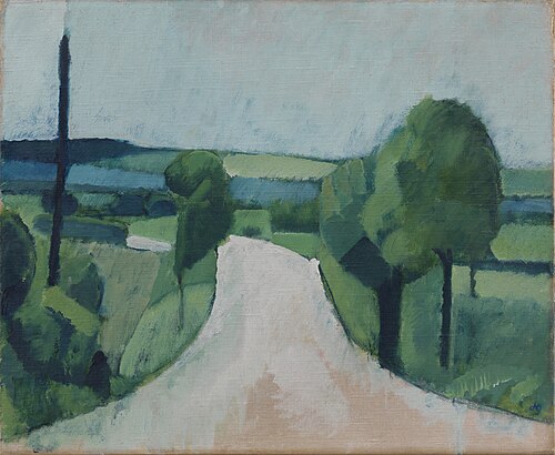 Road near Fåborg on Funen, 1920, Harald Giersing