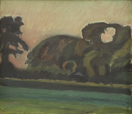 Landscape after Sunset, 1923, Harald Giersing