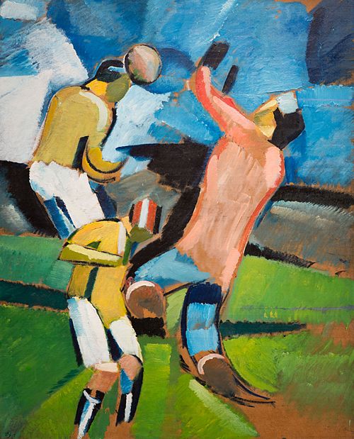 Football Players. Sofus Heads, 1917, Harald Giersing