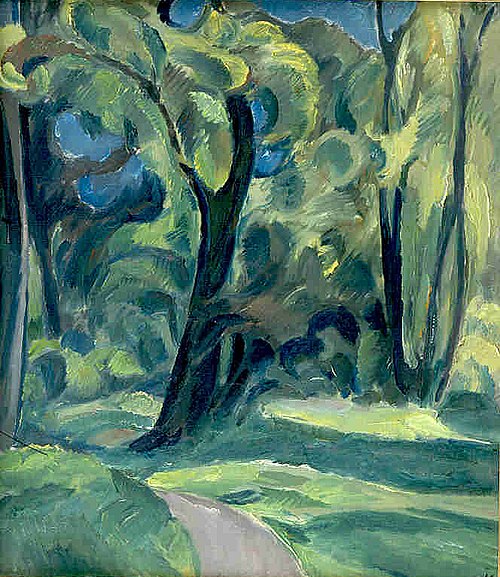 Painting from the environs of Sorø, 1915, Harald Giersing