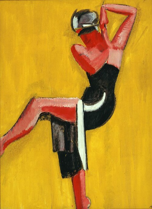 Dancer on yellow background, 1920, Harald Giersing