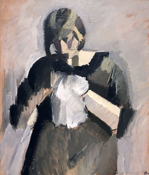 Lady with Needlework, 1919, Harald Giersing