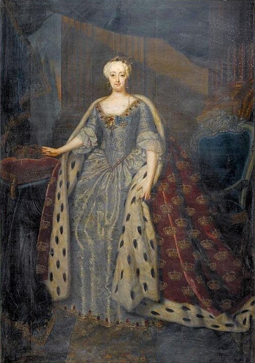 Queen Sophie Magdalene of Denmark, 1740, Andreas Møller