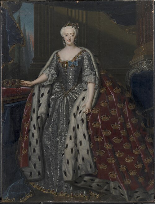 Sophie Magdalene, Christian VI's dronning, 1739, Andreas Møller