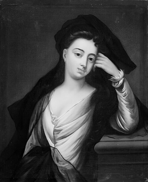 Dame med sort slør, 1730, Andreas Møller
