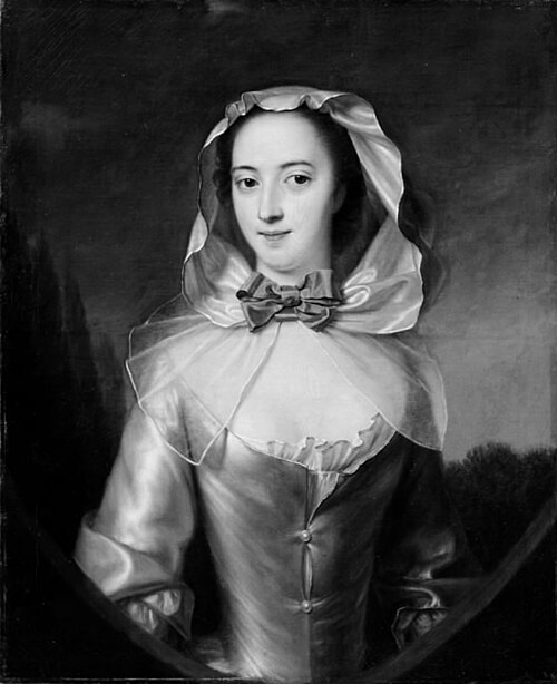 Portrait of a lady, 1732, Andreas Møller