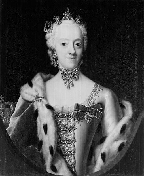 Princess Charlotte Amalie, Daughter of Frederik IV, 1740, Andreas Møller