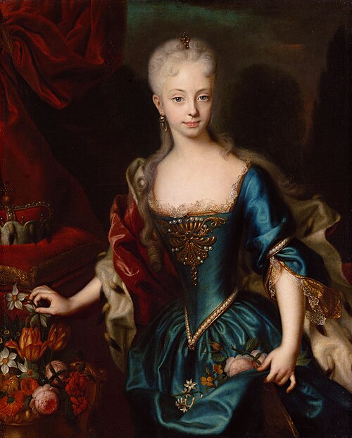 Portrait of Archduchess Maria Theresia, 1727, Andreas Møller