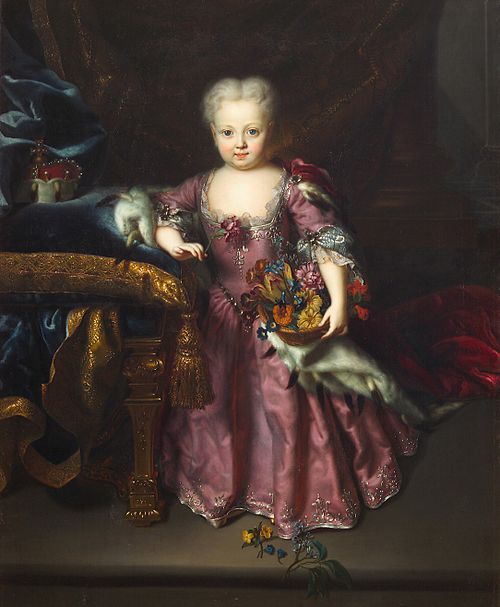 Erzherzogin Maria Amalie (1724-1730) im Alter von drei Jahren, 1727, Andreas Møller